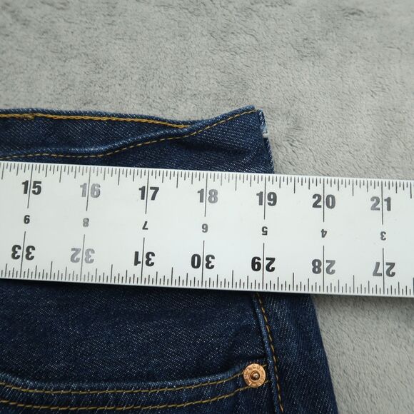 Levi's 501 Jeans Men's Fits 38x30 (Size 40x32) Blue Original Straight Denim Dark - Picture 3 of 16